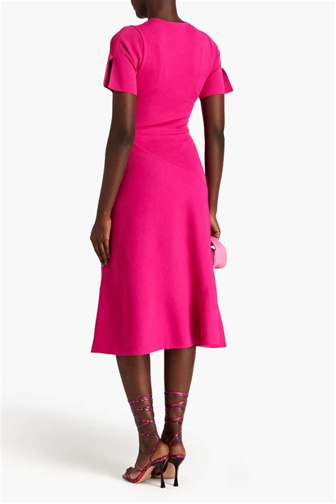 Stella Mccartney Flared Stretch Knit Midi Dress The Outnet