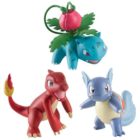 3 Pack of Pokemon - Ivysaur, Charmeleon & Wartortle - Toy Sense