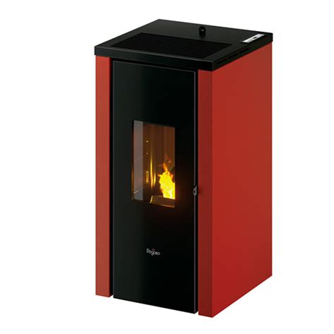 Estufa De Pellet Eco Nabona Kw Rojo Leroy Merlin