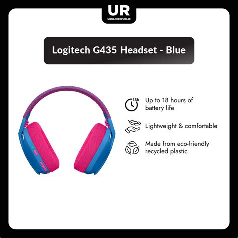Jual Logitech G435 Headset Blue Shopee Indonesia