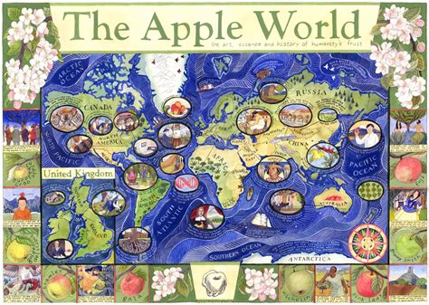 Apple World Map Apples And People