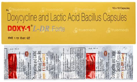 Doxy 1 Forte L Dr 100 Mg5b Capsule 10 - Uses, Side Effects, Dosage ... 