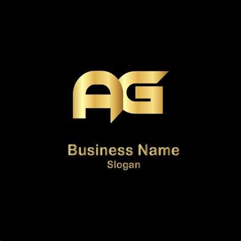 Premium Vector Ag Letter Ag Logo Design