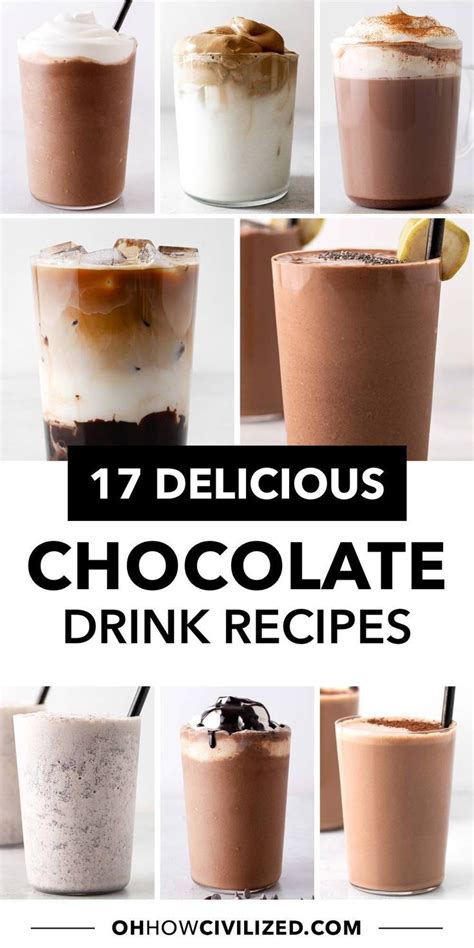 Delicious Chocolate Drink Recipes Oh How Civilized In