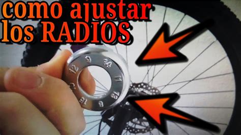 Como ajustar los RADIOS de tu bicicleta FÁCIL Y RÁPIDO YouTube