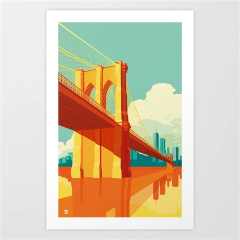 Brooklyn Bridge NYC Art Print by remko gap heemskerk | Society6