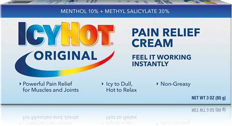 Amazon Icy Hot Original Pain Relief Cream Oz Feel It Working Instantly Health