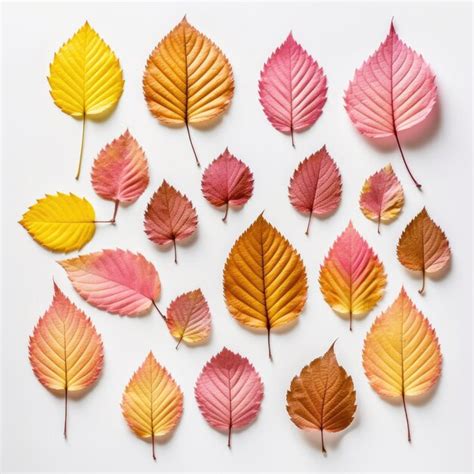 Premium Ai Image A Collection Of Colorful Autumn Leaves