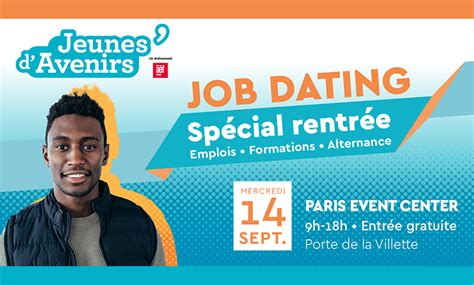 Salon Jeunes dAvenirs job dating spécial rentrée à Paris Action Logement