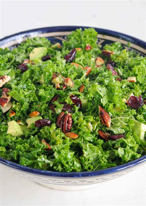 Healthy Kale Salad Recipe - The Cooking Foodie