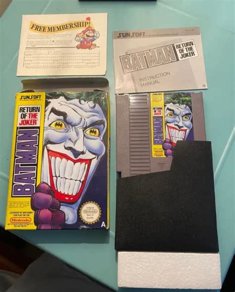 NINTENDO NES GAME Batman Return Of The Joker PAL A CIB DC Comics Rare