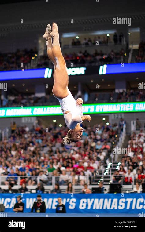 Fort Worth Tx April 15 University Of Florida Gymnast Rachel Baumann