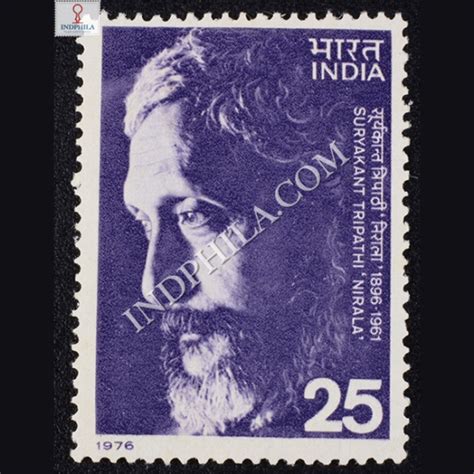 India 1976 Suryakant Tripathi Nirala Mnh Single Stamp Largest Online