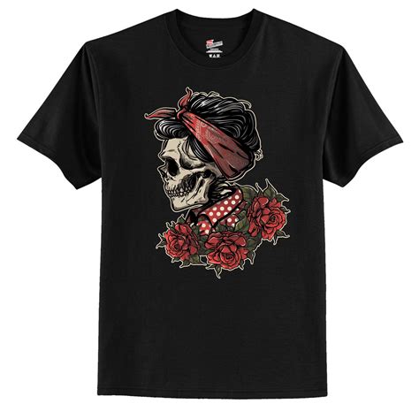 Sugar Skull Roses Unisex Tee Unisex Tee Mens Tops Trending Outfits