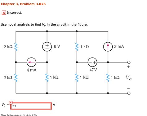 Solved Use Nodal Analysis To Find Vo In The Circuit In The Chegg