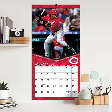Cincinnati Reds 2025 Wall Calendar Stella Grace