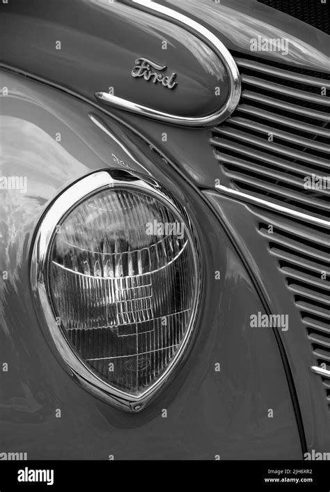 Closeup Of 1939 Ford Fender And Headlight Stock Photo Alamy