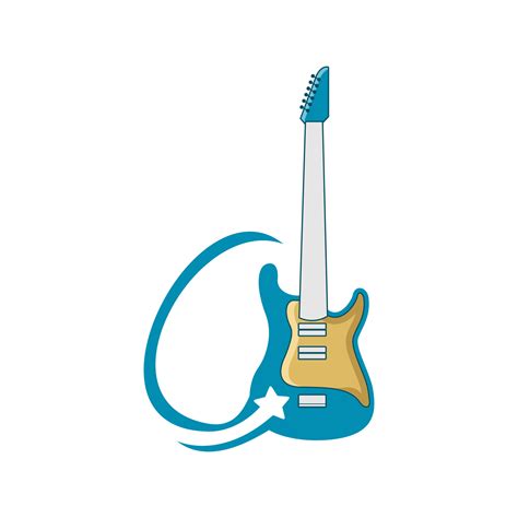 Illustration Vector Graphic Of Star Guitar Store Logo Perfect To Use