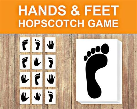 Hopscotch Hands And Feet Game Kids Learning Activities For Homeschool