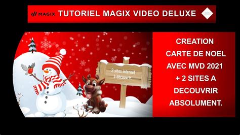 Tutoriel MVD 2021 Création carte de Noël et la découverte de 2 sites à