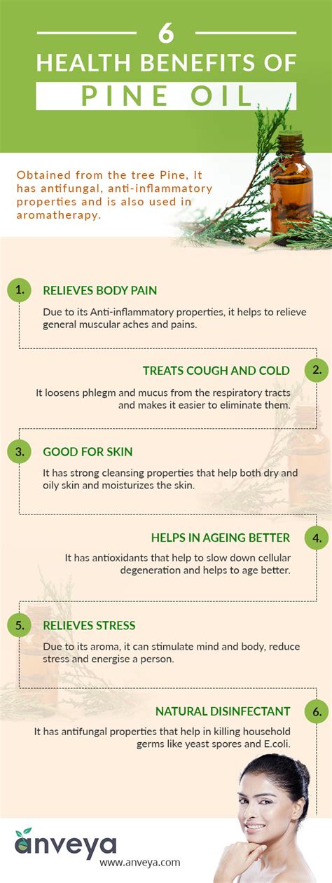 6 Benefits of Pine Oil (Infographic)