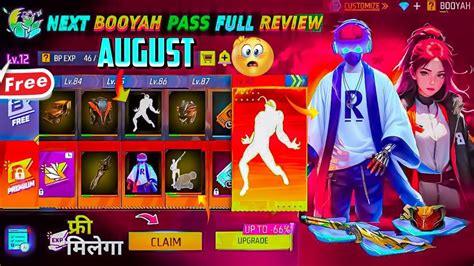 August Booyah Pass Free Fire 2024 September Booyah Pass Free Fire