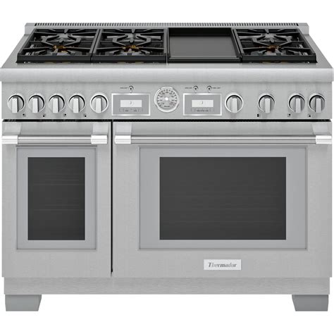 Thermador - Self-Cleaning Freestanding Double Oven Gas Convection Range ...