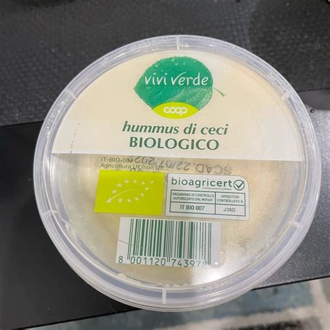 Vivi Verde Coop Hummus Di Ceci Biologico Review Abillion