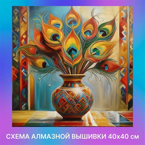 Авторская схема алмазной вышивки/мозаики (квадратные стразы) 40х50 см ...