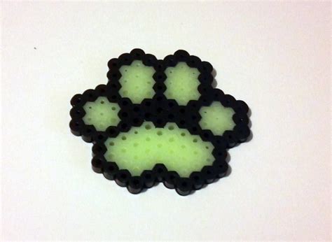 Paw Print Perler Bead Sprite Custom Colors Perler Bead Sprite