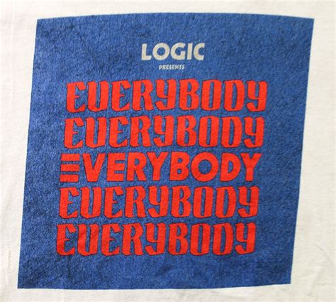 Logic Everybody Rapper Mens Short Sleeve T Shirt Whi Gem