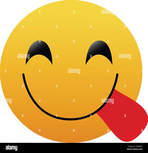 Emoji Smile Icon Symbol Smiley Face With Tongue Hi Res Stock