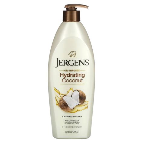 Jergens Lotion à La Noix De Coco Hydratante Enrichie à Lhuile 496 Ml