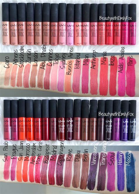 Nyx Soft Matte Lip Cream Swatches