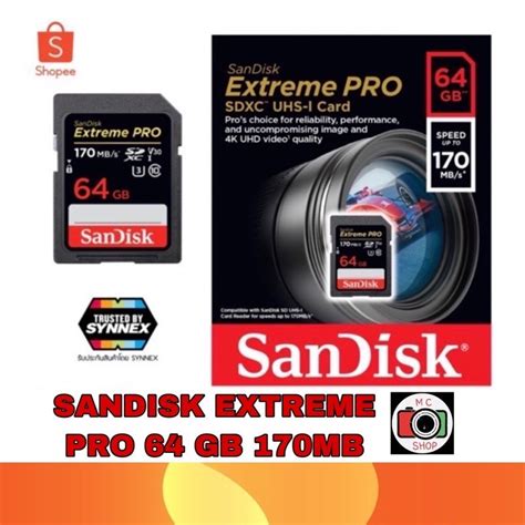 Sandisk 64gb Extreme Pro Sdxc Uhs I Card C10 U3 V30 4k