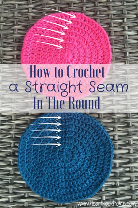 How To Crochet A Straight Seam Working In The Round Crochet Round