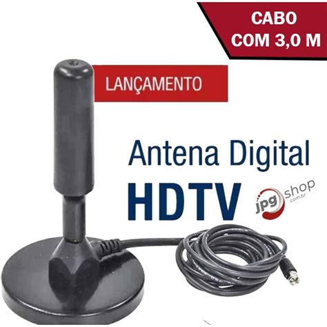 Antena Para Tv Digital Interna Ou Externa C Cabo M Smart Shopee Brasil