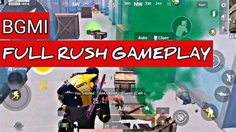 Bgmi Gameplay Video Full Rush Gameplay Youtube