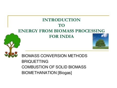 Biomass Energy In India