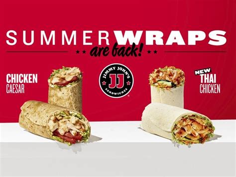 Jimmy Johns Introduces New Thai Chicken Wrap As Part Of Returning Summer Wraps Lineup Until