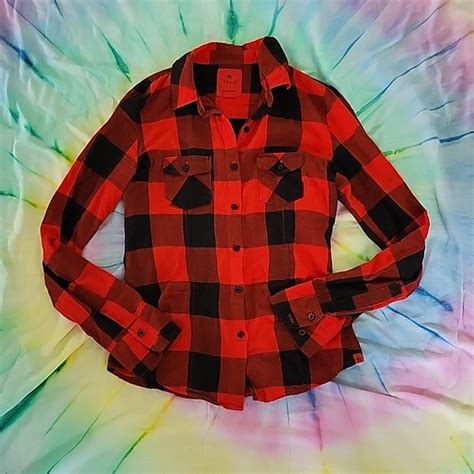 Nollie Tops Nollie Buffalo Plaid Flannel Shirt Poshmark