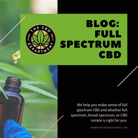 What Does Full Spectrum Cbd Oil Mean And Do The Cbd Department