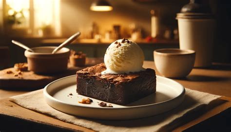 Brownie Con Helado De Vainilla La Receta Del El Postre Perfecto