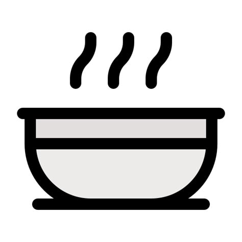 Soup Bowl Generic Outline Color Icon