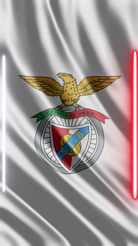 Waving Benfica Fc Flag Phone Background Or Social Media Sharing Free