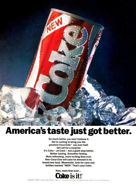 In The 80s New Coke Debuted Failed Then Helped Launch Coca Cola