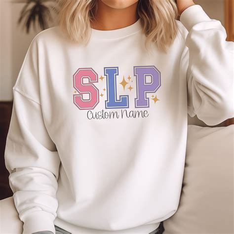 Personalized Speech Language Pathologist Sweatshirt Custom Slp