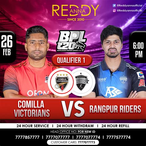 BPL 2024 Qualifier 1 RAN Vs COV Match Preview And Prediction Reddy Anna