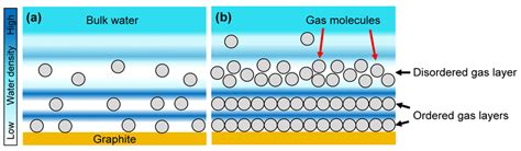 Schematic Images Of Hydration Structures On A Graphite Surface The