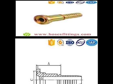 JIS Gas Female 60o Cone Seat Carbon Steel Hose Fitting Steel Hose